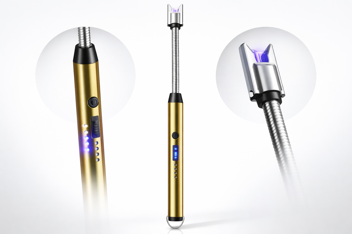 Rechargeable electric lighter for home and kitchen use