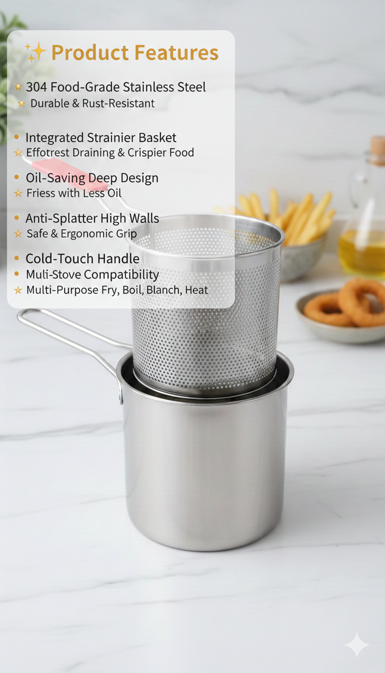 1.8 L Fryer Pot | Best for Ramadan