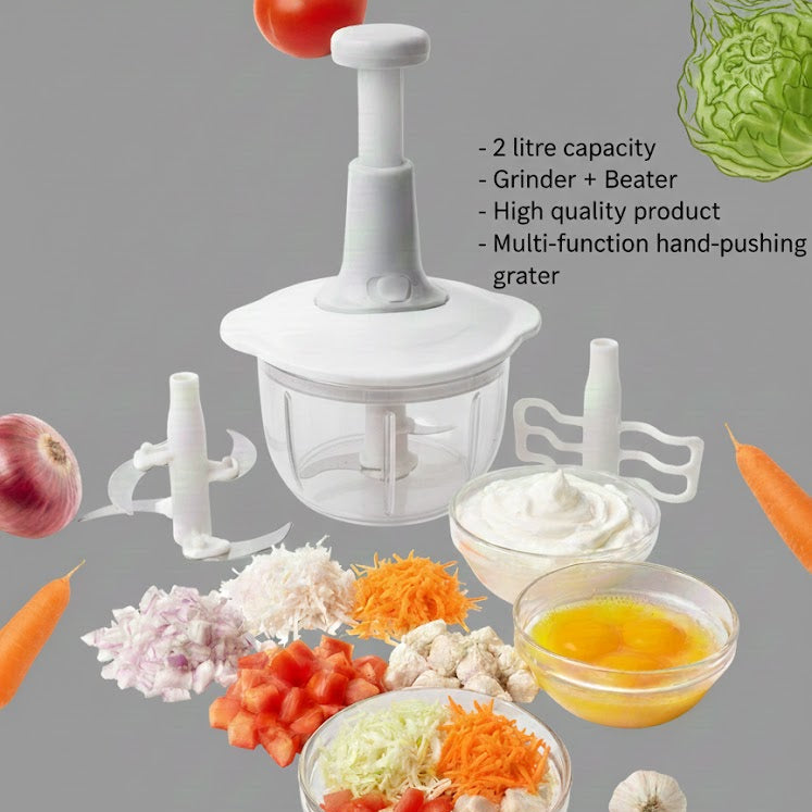 Manual hand-pushind grinder + beater